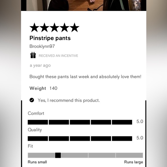 Express white stripe boot cut  pants size medium - Picture 7 of 12